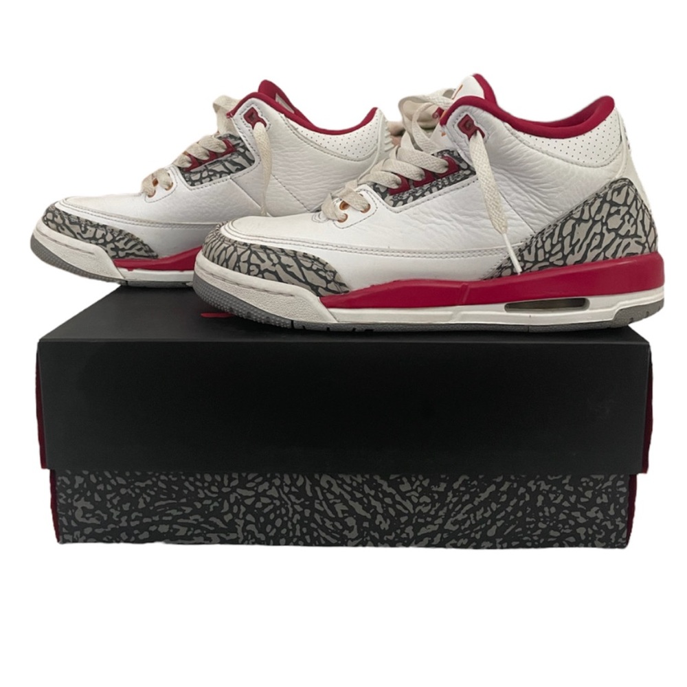 fire red jordan 3s